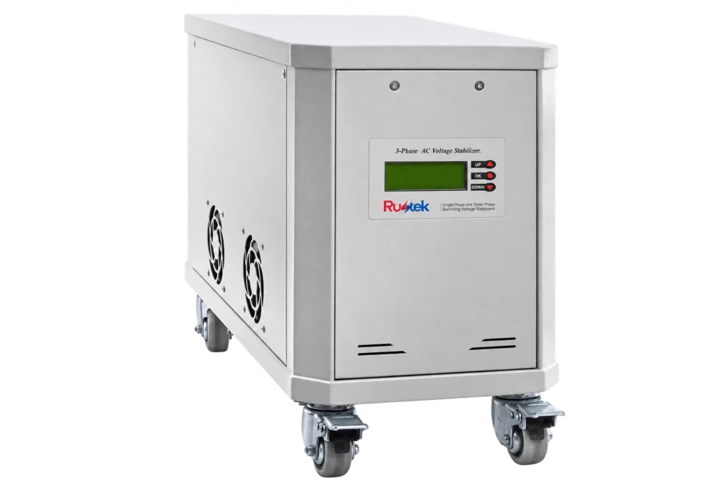 Rustek 3XP Series Three-Phase Voltage Stabilizers | 10–45 kVA